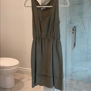 Banana Republic khaki silk dress